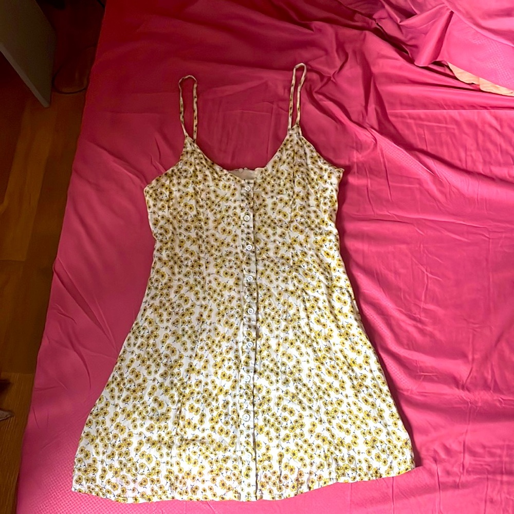 LOST + WANDER Small mini floral dress spaghetti strap